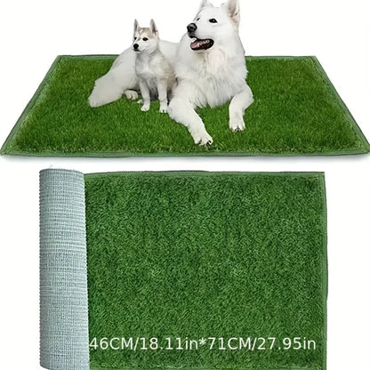 Premium Indoor/Outdoor Washable Dog Training Mat - Odor Control, Easy Potty Training - Pee Grass for Clean Training