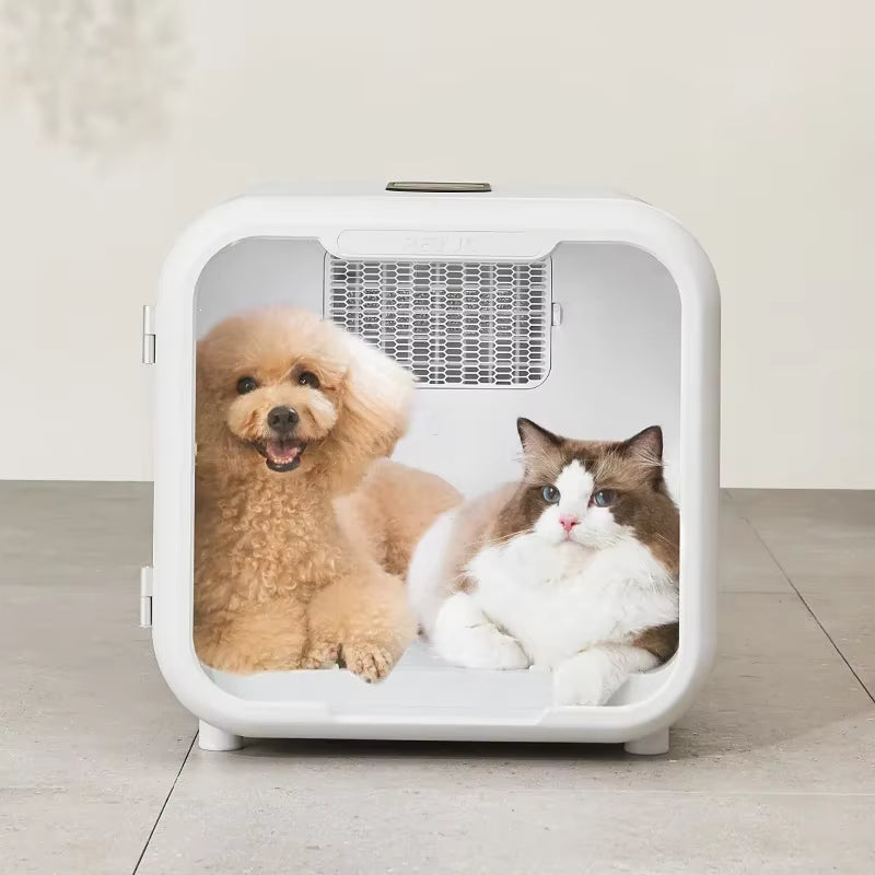 PETJC 66L Pet Dog Hair Dryer Cat Ultraviolet Sterilization Drying Box Automatically Mute Noise Pet Hair Dryers for Cat Puppies