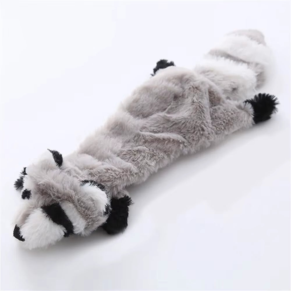 Dog Chew Toys Squeaker Squeaky Pet Dog Plush Toys Stuffingless Fox Fur Toys for Small Medium Large Dog Pets Supplies 1PC