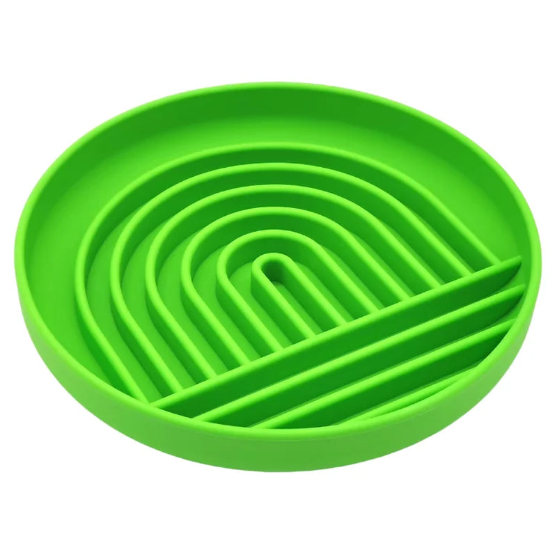 Pet Supplies Slow Food Bowl Cat Anti-Knockover Anti-Slip Food Bowl Puppy Anti-Choking Silicone Toy Food Plate