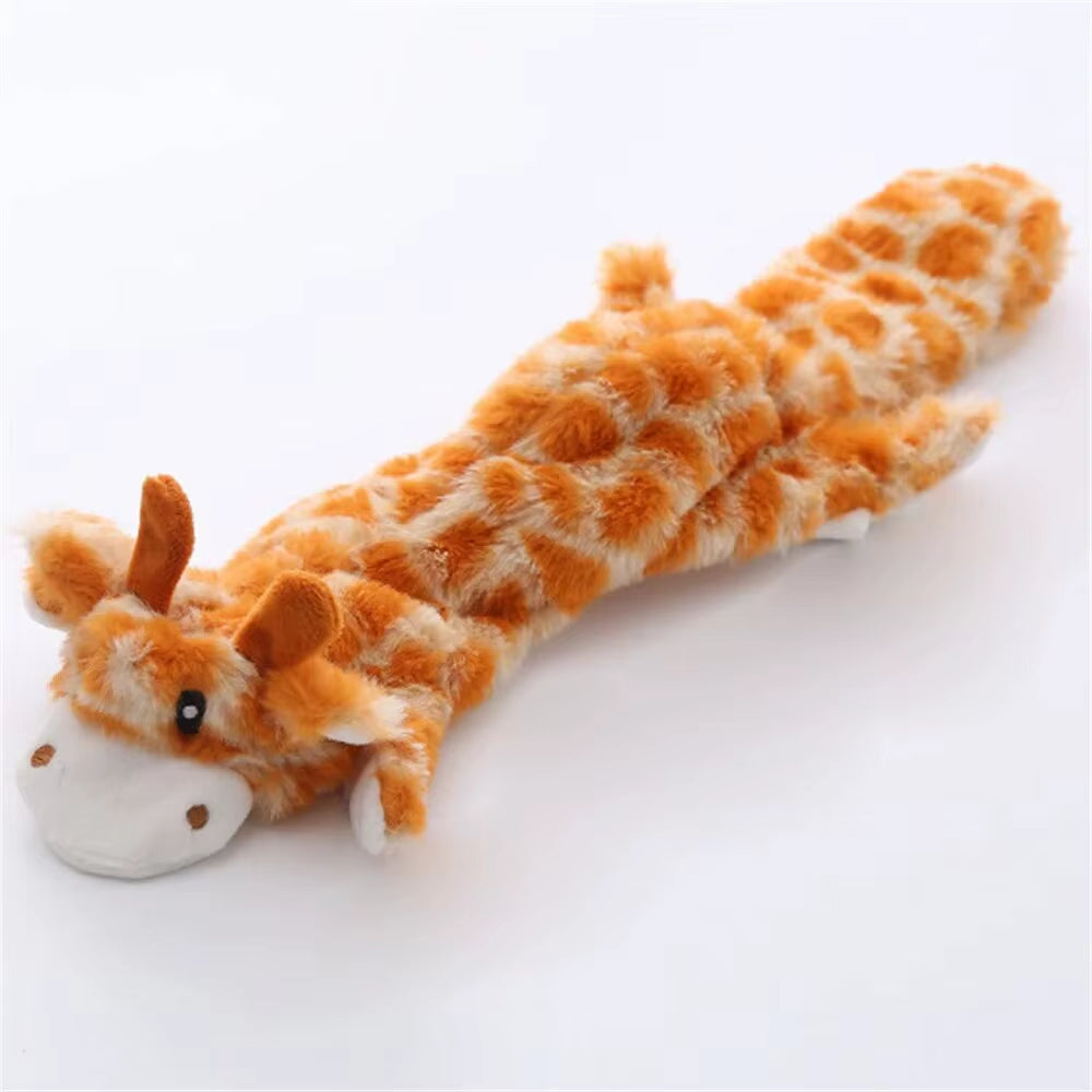 Dog Chew Toys Squeaker Squeaky Pet Dog Plush Toys Stuffingless Fox Fur Toys for Small Medium Large Dog Pets Supplies 1PC